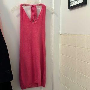 Princess Polly hot pink mini halter dress! Never worn, tags still on. Size s/m